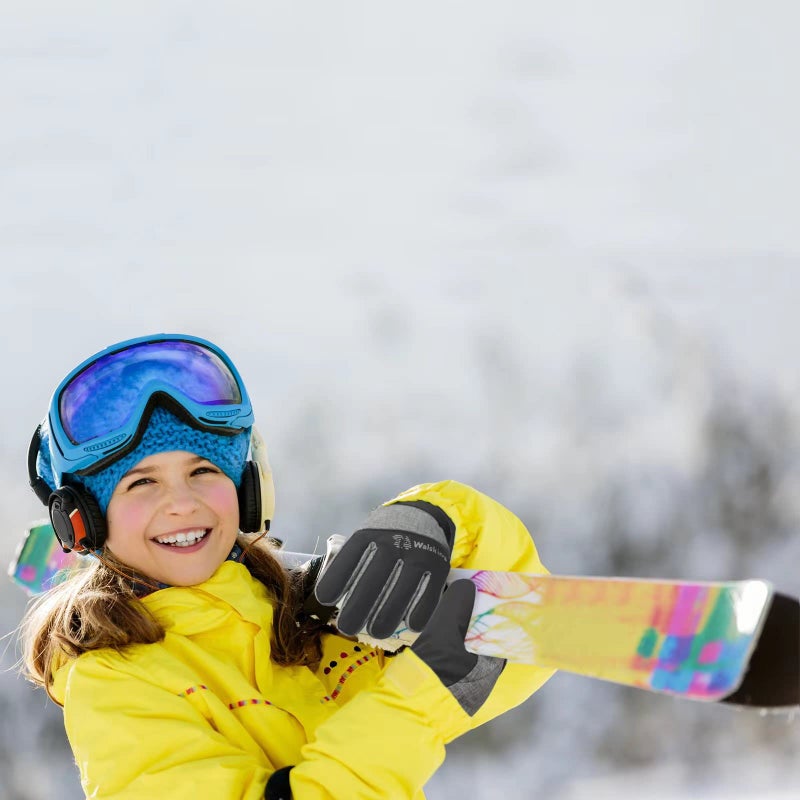 WALSKING Kids Winter Gloves-3M Thinsulate Snow Waterproof Ski Cold Weather Insulated Outdoor Snowboard Gloves for Boys Girls Youth - Image 5